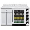 imageSummit Bar Cabinet with Beverage Center and Wine Storage All in One Bar with Refrigerator White MESAWH35White