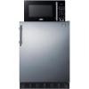 imageSummit MRF6BK2SSA Microwave ampamp Refrigerator Combination with AllocatorStainless Steel  Black