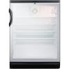imageSummit SCR600BGL 24quotquot Commercial Beverage Center with 55 cu ft Capacity Double Pane Tempered Glass Door Automatic Defrost and Adjustable Glass Shelves in Stainless SteelGlass  Black