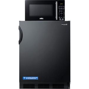 imageACCUCOLD MRF66BKA MicrowaveRefrigeratorFreezer Combination with Builtin Power Allocator 51 cuft Capacity Refrigerator Cycle defrost Onetouch Cooking Thinline Design Mute Function