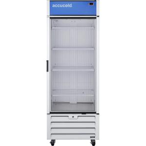 imageAccucold AFG26MLRH 30quot Wide Healthcare Freezer 2134 cuft Capacity HighLow Temperature Alarm TAA Compliant Glass Door SelfClosing Automatic Defrost FanCooled Interior LED Ligthing