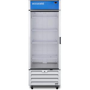 imageAccucold SCFF262GLH 30quot Wide Upright AllFreezer For Use in Commercial Establishments LHD Door Swing 115 V AC60 Hz White