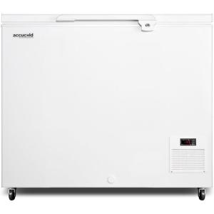 imageEL21LT 42quot AccuCold Commercial Chest Freezer with 81 cu ft Capacity Digital Thermostat Factory Installed Lock Casters and Manual Defrost in White
