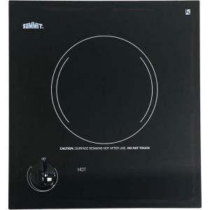 imageSummit 12quot Single Burner Electric Cooktop 115 Volt Radiant Cooktop ADA Compliant Black CR1115