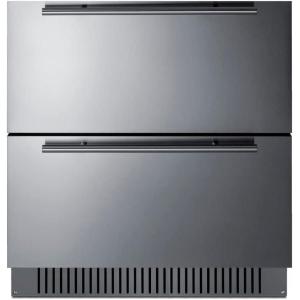 imageSummit 30 Two Drawer Refrigerator Outdoor Drawer Refrigerator 542 cuft Capacity ADA Compliant Stainless Steel Panel Ready Capable SPR3032DADA Panels not includedStainless Steel