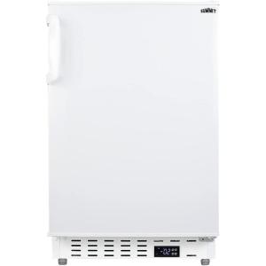 imageSummit ALFZ36 20quot Compact Freezer with 268 cu ft Capacity ADA Compliant Temperature Alarm Open Door Alarm Reversible Door in WhiteWhite