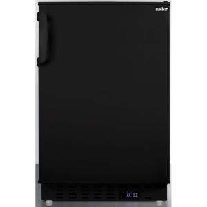imageSummit Appliance ALFZ37B Builtin Undercounter ADA Compliant Residential AllFreezer in Black Door Storage Temperature Alarms Open Door Alarm Adjustable Thermostat and Manual DefrostBlack