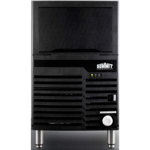 imageSummit Appliance BIM100 Commercially Listed Clear Icemaker with 100 lb Ice Production Capacity for Builtin or Freestanding Use Auto Defrost Ice Full Sensor Air Filter Wash FunctionBlack