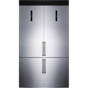 imageSummit Appliance FFBF181ES2KIT48 48quot Wide Bottom Freezer Refrigerator Set 234 cuft Grill Included Adjustable Glass Shelves Nofrost Operation Child Lockation Child Lock