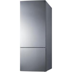 imageSummit Appliance FFBF279SSXIMLHD 28quot Wide Bottom Freezer Refrigerator 146 cuft Capacity Factoryinstalled Icemaker Frostfree Operation Stainless Steel Doors LHD Door Swing