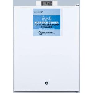 imageSummit Appliance FS30L7NZ Commercially Approved Nutrition Center Series Compact Allfreezer in White with Front Lock and NIST Calibrated Digital Temperature Display Manual Defrost