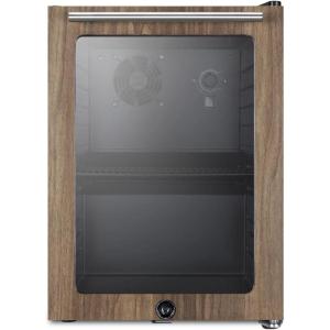 imageSummit Appliance SCR114LWP1 Compact Commercial Beverage Center With Wood Trim Designed for the Display and Refrigeration of Beverages Glass Door Automatic Defrost Dial Thermostat LED Lighting
