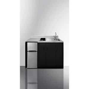 imageSummit Appliance Summit CK72ADASINKR 72 Wide AllInOne Kitchenette ADA Counter Height Residential  ADA height all in one kitchenette
