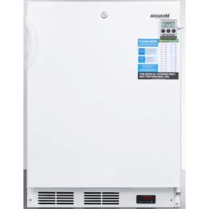 imageSummit Appliance VT65ADA Builtin Undercounter ADA Compliant Laboratory Freezer Capable of 30C 22F Operation Three Slideout Drawers Alarm with Temperature Display Corner Protectors and Lock