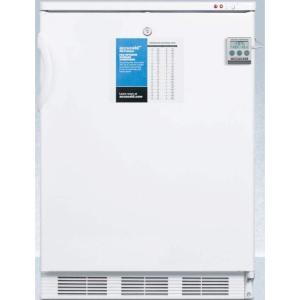 imageSummit Appliance VT65ML7PLUS2 24 Wide AllFreezer for Freestanding Use with a Manual Defrost Buffered Temperature Probe NIST Calibrated Thermometer PullOut Drawers Lock and 25C Capability