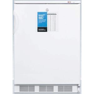 imageSummit Appliance VT65MLPRO 24 Wide 25C AllFreezer for Freestanding Use with Manual Defrost Pullout Drawers Adjustable Thermostat Lock and Probe Hole for UserInstalled Monitor