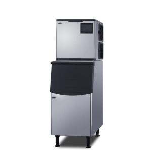imageSummit Commercial Ice Machine with Stainless Steel Bin 350 lbs Clear Ice Production Per Day 275 lbs Storage Bin Energy Star Certified  BIM352KBIN