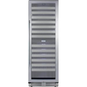 imageSummit 24 Wine Cellar 163 Bottle Capacity Dual Zone Wine Cellar Stainless Steel  SWCP2163Stainless Steel