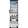 imageAccucold SCR801G 21 Wide Commercial Beverage Refrigerator 756 cuft Capacity LED Lighting Automatic Defrost Adjustable Cantilevered Shelves Glass Door Commercially Listed Sealed BackWhite