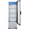imageAccucold SCR801G 21 Wide Commercial Beverage Refrigerator 756 cuft Capacity LED Lighting Automatic Defrost Adjustable Cantilevered Shelves Glass Door Commercially Listed Sealed BackWhite