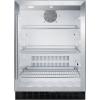 imageSummit SCR2464 24 BuiltIn Undercounter Glass Door Beverage Center with Lock GlassBlack