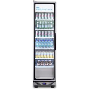 imageSummit Appliance SCR1105LH Commercial Beverage Merchandiser Designed for the Display and Refrigeration of Beverages and Sealed Food Lefthand Door Swing Selfclosing Door Digital Thermostat