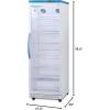 imageACCUCOLD 180 cuft Medical Refrigerator 28 Wide Vaccine Refrigerator Glass Door ARG18PV