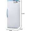 imageAccuCold MLRS12MCLK 24 MOMCUBE Breast Milk Refrigerator with 12 cu ft Capacity 6 Lockers Door Alarm LED Interior Lighting and Door Lock in White