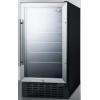 imageSummit 18 Beverage Center 27 cuft Capacity ADA Compliant Stainless Steel amp Glass SCR1841BADAGlassBlack