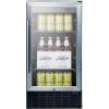 imageSummit 18 Beverage Center 27 cuft Capacity ADA Compliant Stainless Steel amp Glass SCR1841BADAGlassBlack