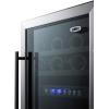 imageSummit 18 Wine Cellar 28 Bottle Capacity 33 cuft BuiltIn Wine Cellar ADA Compliant Stainless Steel SWC182ZADA