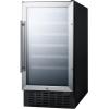 imageSummit 18 Wine Cellar 34 Bottle 33 cuft 93L Capacity Stainless Steel amp Glass SWC1840B