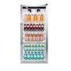 imageSummit 22 Full Size Beverage Cooler Refrigerator with Reversible Glass Door  Commercial Display Fridge for Wine Soda  90 Cu Ft 5 Adjustable Shelves 2125W x 225D x 48H White 115V NSF
