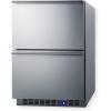 imageSummit 24 Two Drawer Freezer 426 cuft Capacity Builtin 2 Drawer Freezer Stainless Steel Panel Ready Capable SCFF532D Panels Not IncludedStainlessSteel