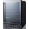 imageSummit 24 Wide BuiltIn Beverage Cooler 42 cuft Digital Control Panel Automatic Defrost Adjustable Shelving Slotted Floor Glass Door Interior Lighting 100 CFC Free
