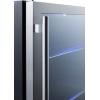 imageSummit 24 Wide BuiltIn Beverage Cooler 42 cuft Digital Control Panel Automatic Defrost Adjustable Shelving Slotted Floor Glass Door Interior Lighting 100 CFC Free