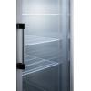 imageSummit 55 Merchandiser Reachin Freezer with TwoSwing Glass Door  Frozen Display Refrigeration for Convenience Store  49 Cu Ft 8 Shelves 5525W x 31D x 8375H Stainless Steel 115v NSFSilver