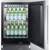 imageSummit Appliance 24 Wide BuiltIn Mini ReachIn Beverage Center with Dolly with automatic Defrost Keyed lock for a secure interior Fully finished black cabinet