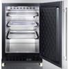 imageSummit Appliance 24 Wide BuiltIn Mini ReachIn Beverage Center with Dolly with automatic Defrost Keyed lock for a secure interior Fully finished black cabinet
