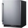 imageSummit Appliance ALFZ53CSS 24 Wide BuiltIn AllFreezer ADA Compliant Stainless Steel 37 cuft Capacity Digital Thermostat High Temperature Alarm Recessed LED Light Factory Installed LockStainless Steel