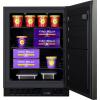 imageSummit Appliance ALFZ53KSHH 24 Wide BuiltIn AllFreezer ADA Compliant Black Stainless Steel Wrapped Door 37 cuft Capacity Frostfree Operation Fingerprint Resistant Open Door Alarm