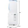 imageSummit Appliance ARS3PVADA305AFSTACK 20 Wide Vaccine RefrigeratorFreezer Combination Includes ARS3PV Refrigerator and ADA305AF Freezer 547 cuft Automatic Defrost Temperature Alarms