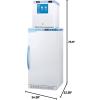 imageSummit Appliance ARS8PVFS24LSTACKMED2 Stacked Combination of PharmaVac ARS8PV 24 Wide Allrefrigerator and FS24LMED2 Compact Manual Defrost Allfreezer for Vaccine Storage