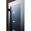 imageSummit Appliance CL181WBVCSS 18 Wide Builtin Beverage Center with Seamless Stainless Steel Trimmed Glass Door and Stainless Steel Wrapped Cabinet Digital Thermostat Automatic DefrostStainless Steel