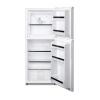 imageSummit Appliance FF711ESLLF2 Twodoor RefrigeratorFreezer in White with Combination Lock to Secure Both Doors Frostfree Defrost Adjustable Thermostat Adjustable Shelves Door Storage