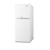 imageSummit Appliance FF711ESLLF2 Twodoor RefrigeratorFreezer in White with Combination Lock to Secure Both Doors Frostfree Defrost Adjustable Thermostat Adjustable Shelves Door Storage