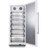 imageSummit Appliance FFAR12WRI 24 Wide Mini ReachIn AllRefrigerator with Dolly 101 cuft Capacity Auto Defrost White Exterior Digital Thermostat Sheet Pans and Adjustable Tray Supports