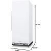 imageSummit Appliance FFAR12WRI 24 Wide Mini ReachIn AllRefrigerator with Dolly 101 cuft Capacity Auto Defrost White Exterior Digital Thermostat Sheet Pans and Adjustable Tray Supports