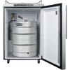 imageSummit Appliance SBC635MOSNKHV Freestanding Residential Outdoor Beer Dispenser with Auto Defrost Digital Thermostat Stainless Steel Wrapped Exterior and Professional Thin Handle