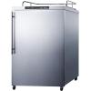 imageSummit Appliance SBC635MOSNKHV Freestanding Residential Outdoor Beer Dispenser with Auto Defrost Digital Thermostat Stainless Steel Wrapped Exterior and Professional Thin Handle